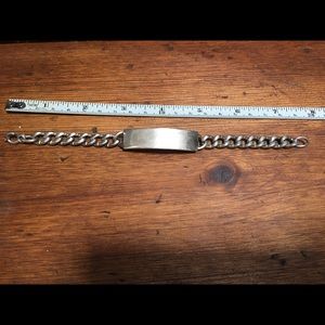 Vintage Forstner sterling silver ID bracelet